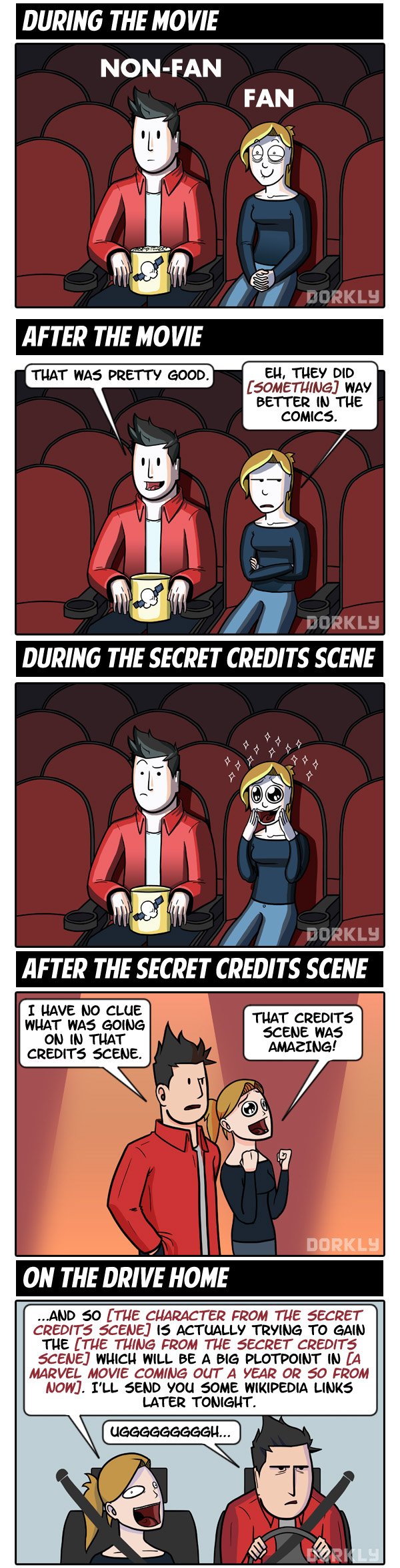 Seeing Marvel Movies with Comic Fans vs. Movie Fans