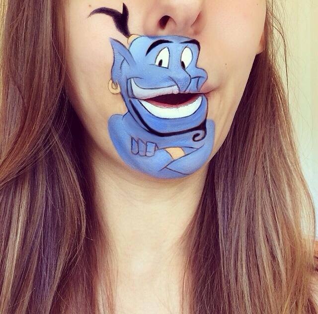 Animated Character Mouth Makeup Art