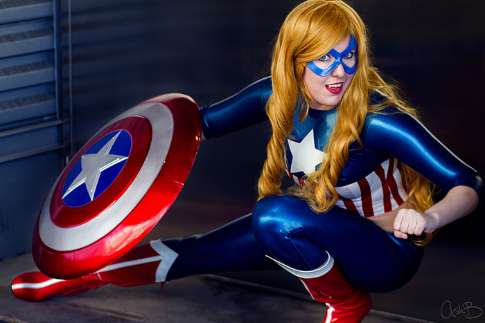 Fem Captain America/American Dream Cosplay