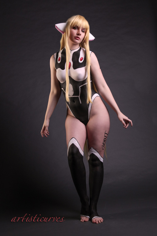 Chii from Chobits Body Paint