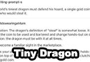 The Tiniest Dragon