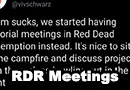 Having Meetings in Red Dead Redemption Instead of Zoom