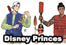 Disney Princesses Modern Genderswap Fan Art