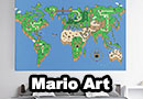 Super Mario World Map Wall Art