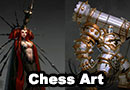 Chess Pieces Character Concept Art