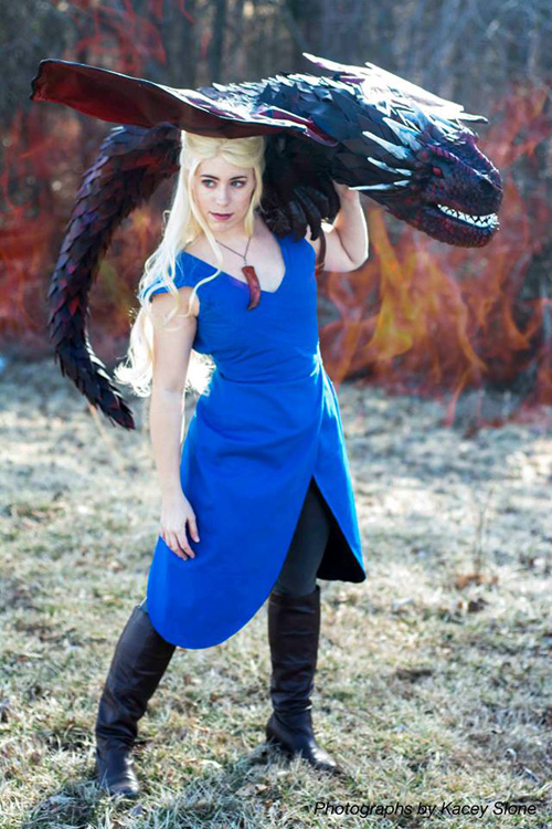 Daenerys and Dragon Cosplay
