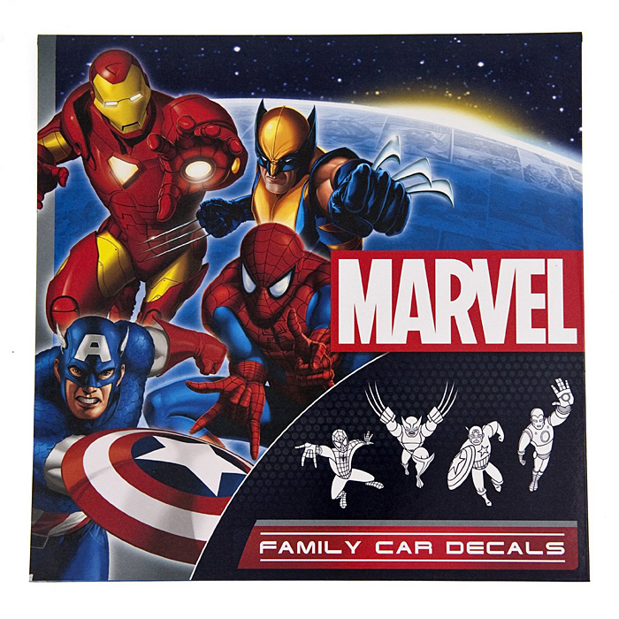 Marvel Superhero Family Car Decals