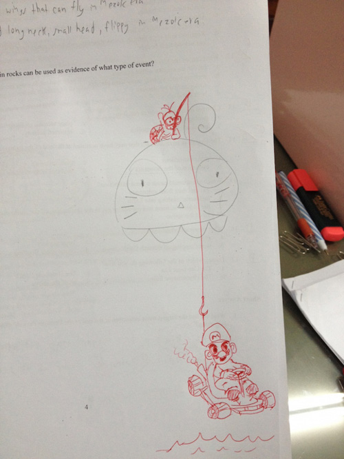 Awesome Teacher Finishes Students Doodles