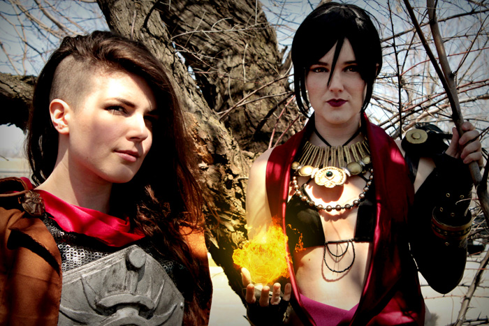 Morrigan & the Inquisitor from Dragon Age Cosplay
