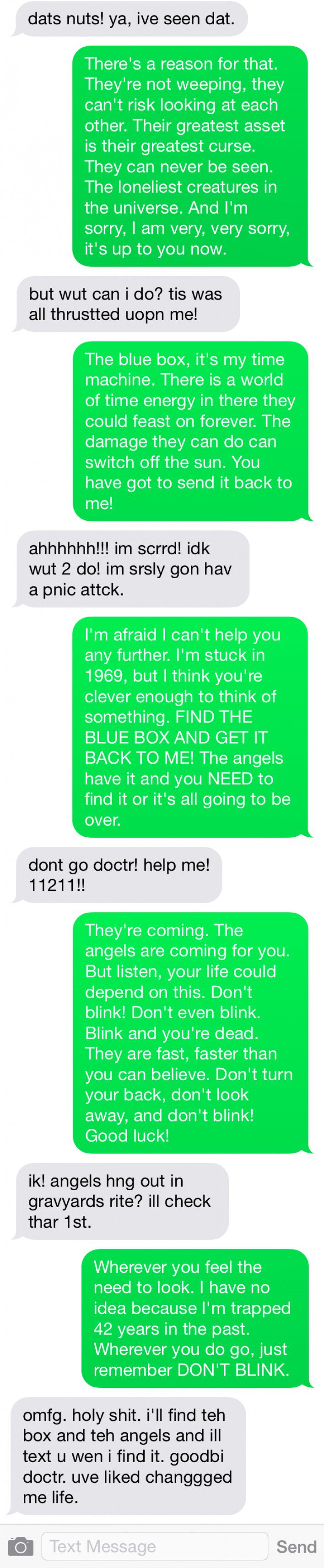 What Happens What Happens When a Drunk Texts a Doctor Who Fan