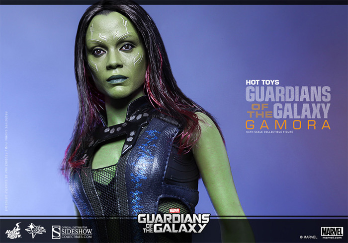 Gamora from Guardians of the Galaxy Sixth Scale Figure + Star-Lord, Rocket & Groot