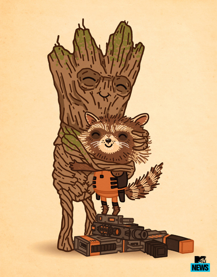 Adorable Mondo Guardians of the Galaxy Posters