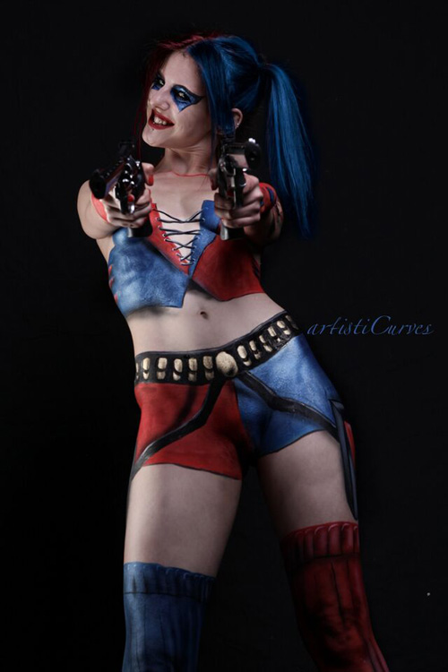 New 52 Suicide Squad Harley Quinn Body Paint