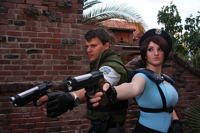 Jill Valentine and Chris Redfield from Resident Evil Cosplay