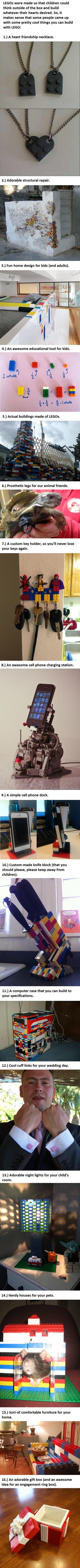 16 Awesome Uses for LEGO