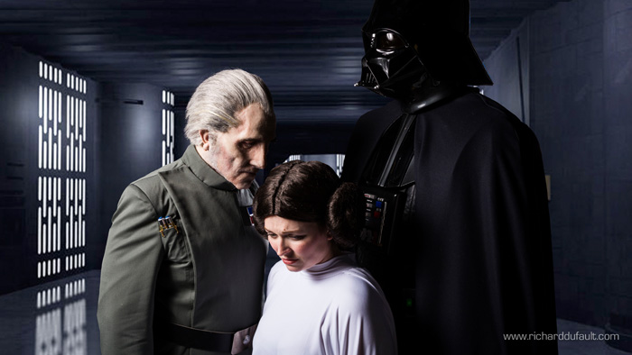 Princess Leia, Vader & Tarkin Star Wars Group Cosplay