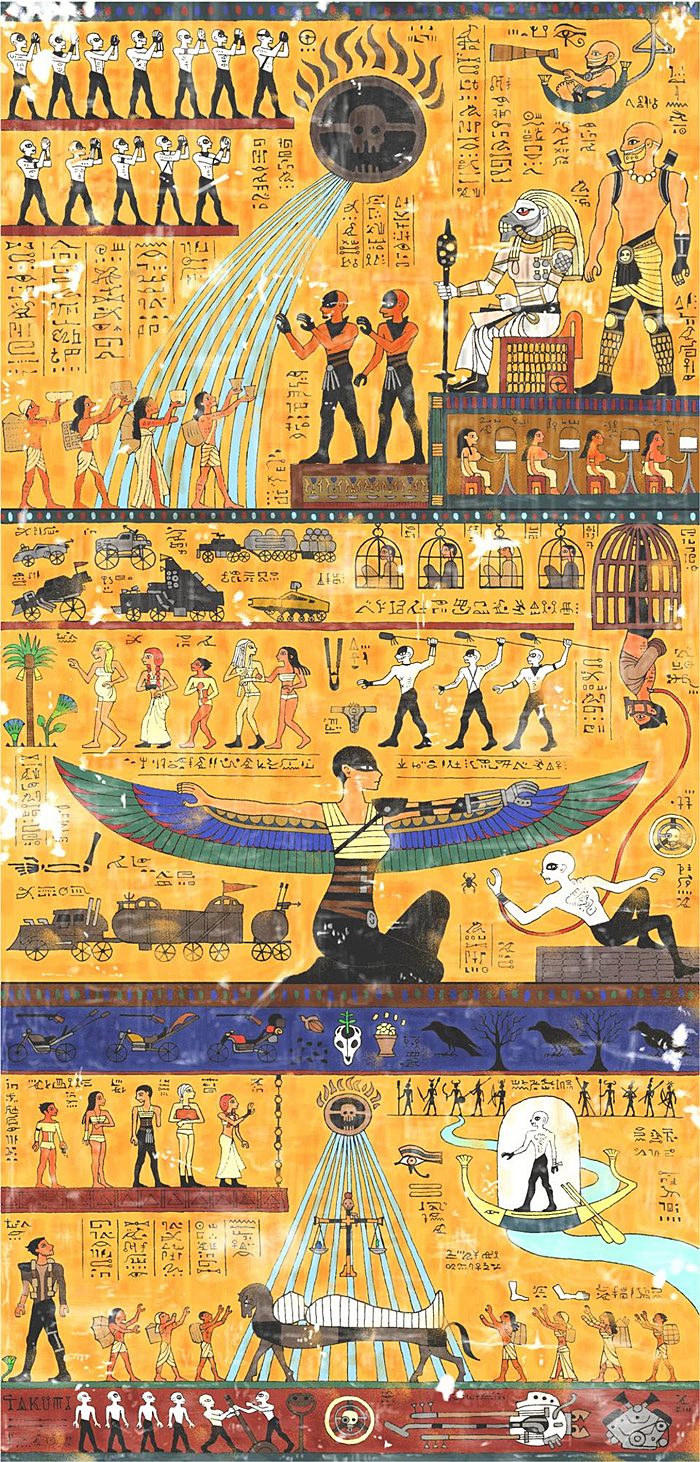 Mad Max: Fury Road Told In Egyptian Hieroglyphics 