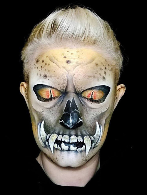 Incredible Creepy Face Paint