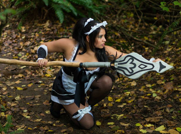 French Maid Nidalee Cosplay