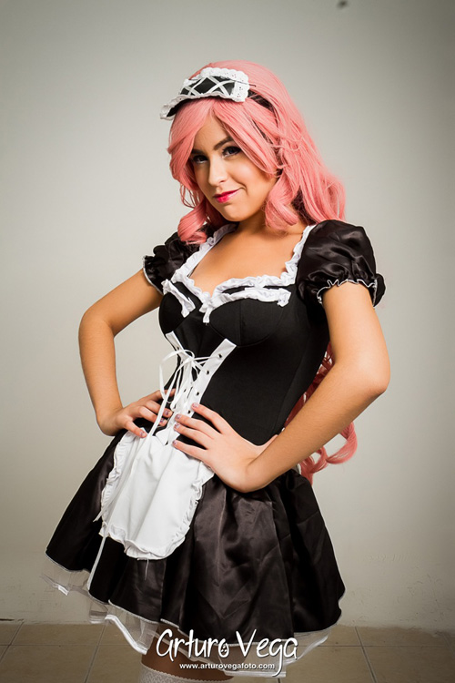 Pink Maid Cosplay