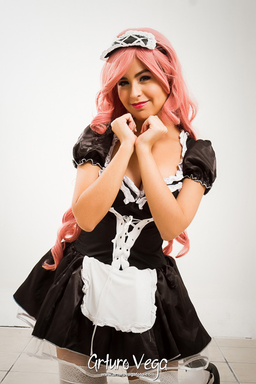 Pink Maid Cosplay