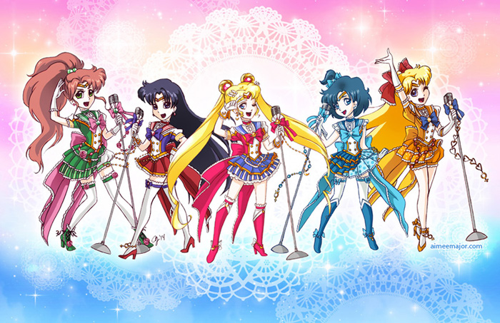 Japanese Pop Idol Sailor Moon Redesigns