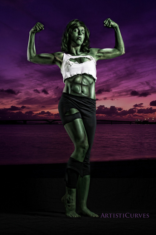 She-Hulk Body Paint