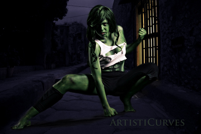 She-Hulk Body Paint