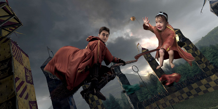 Adorable Toddler Photoshopped into Iconic Geeky Movies