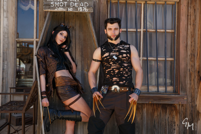 Post Apocalyptic/Steampunk Wolverine and X-23 Cosplays