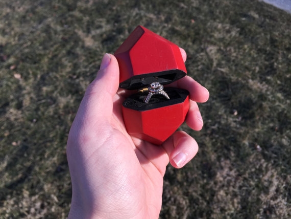 Zelda Chest with Rupee Engagement Ring Box