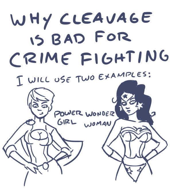 Why Cleavage is Bad for Crime Fighting