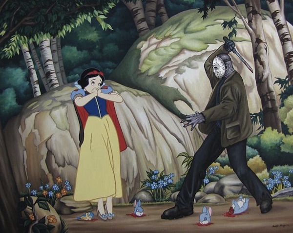 Disney Princesses Meet Villain Icons Paintings