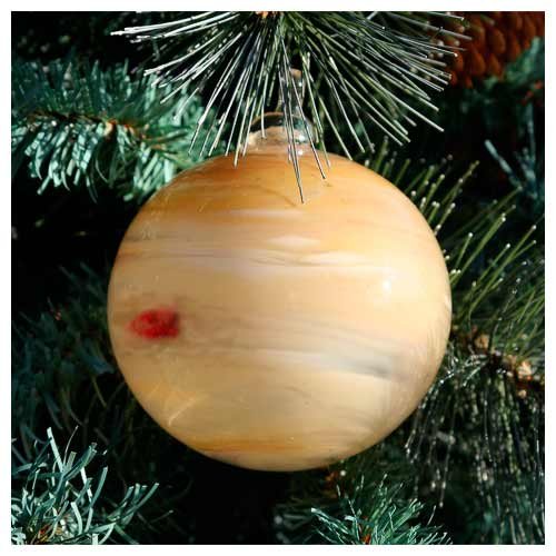 Blown Glass Solar System Christmas Ornaments